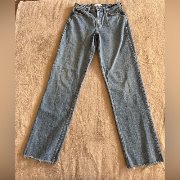 Abercrombie & Fitch The Baggy Low Rise Women's Jeans 25 extra long - Picture 1 of 11